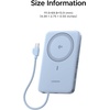image:imageUGREEN Magflow Air Qi2 Magnetic Power Bank 10000mAh 15W Wireless Portable Charger with Builtin USBC Cable 30W Fast Charging Battery Pack MagSafe Compatible for iPhone 17161514 Pro Max GreyBlue