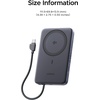 image:imageUGREEN Magflow Air Qi2 Magnetic Power Bank 10000mAh 15W Wireless Portable Charger with Builtin USBC Cable 30W Fast Charging Battery Pack MagSafe Compatible for iPhone 17161514 Pro Max GreyGrey