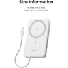 image:imageUGREEN Magflow Air Qi2 Magnetic Power Bank 10000mAh 15W Wireless Portable Charger with Builtin USBC Cable 30W Fast Charging Battery Pack MagSafe Compatible for iPhone 17161514 Pro Max GreyWhite