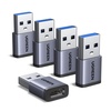 image:imageUGREEN USB to USB C Adapter 5 Pack 10Gbps USBC Female to A Male Adapter Type C USB C Cable Converter for iPhone 17 16 15 14 13 Plus Pro MaxiPad Air Mini 6 7Samsung Galaxy S23 S24iPad Air