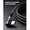 image:imageUGREEN Bundle 100W 2 Pack 6FT 10FT USB C to USB C Cable Right Angle Type C Fast Charger Cable Nylon Braided Charging Cord Compatible for MacBook Pro Air iPad Pro 2021 Dell Pixel Galaxy S21 Note 20
