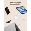 image:imageUGREEN Nexode 100W Retractable Cable Honkai Star Rail Glacier Blue 33FT  USB C Charger Cable for iPhone 1716 MacBook ProAir Galaxy S26S25 iPad ProAir Pixel 109 Switch AirPodsWhite