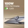 image:imageUGREEN Nexode 100W Retractable Cable Honkai Star Rail Glacier Blue 33FT  USB C Charger Cable for iPhone 1716 MacBook ProAir Galaxy S26S25 iPad ProAir Pixel 109 Switch AirPodsBlack