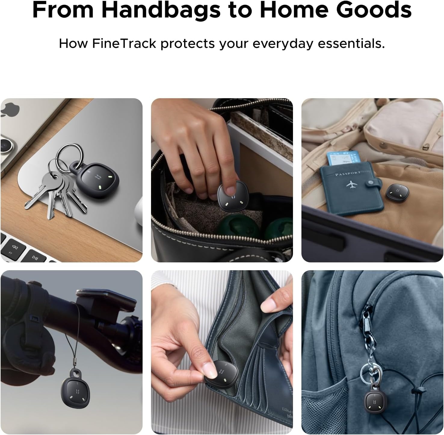 image:imageUGREEN FineTrack Mini Duo2 Bluetooth Tracker Tags 4 Pack  Key Finder Compatible with Apple Find My amp Google Find Hub Bluetooth Tracker Tag for Keys Wallet Luggage Backpack