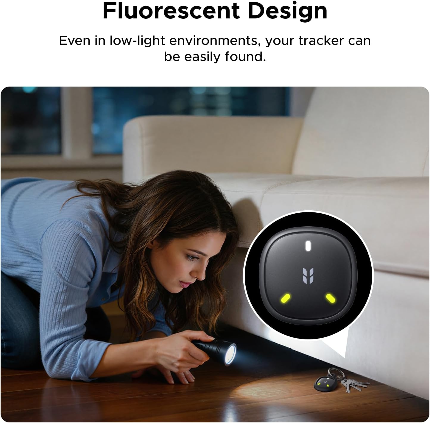 image:imageUGREEN FineTrack Mini Duo2 Bluetooth Tracker Tags 4 Pack  Key Finder Compatible with Apple Find My amp Google Find Hub Bluetooth Tracker Tag for Keys Wallet Luggage Backpack