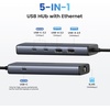 image:imageUGREEN 25Gb USB to Ethernet Adapter Bundle with 5 in 1 USB Hub with Ethernet USB 32 10Gbps