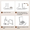 image:imageUGREEN 2in1 Laptop Stand for Desk Horizental amp Virtical Laptop Holder  Durable Aluminum Stand for Stability with Silicone Protection Fits 13162 inch Laptops and Tablets Grey