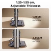 image:imageUGREEN 2in1 Laptop Stand for Desk Horizental amp Virtical Laptop Holder  Durable Aluminum Stand for Stability with Silicone Protection Fits 13162 inch Laptops and Tablets Grey