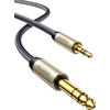 image:imageUGREEN 635mm 14 Male to 35mm 18 Audio Cable 3FT Bundle with 2 Pack 14 inch Male to 35mm Female Headphone Adapter