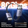 image:imageUGREEN 80Gbps 16K60Hz DisplayPort Cable Bundle with 8K HDMI 21 Cable 66FT