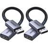 image:imageUGREEN DisplayPort Cable 21 VESA Certified DP20 40Gbps Support 16K30Hz Bundle with 2 Pack 4K DP to HDMI Adapter Unidirectional DP 12 PC to HDMI