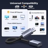 image:imageUGREEN DisplayPort Cable 21 VESA Certified DP20 40Gbps Support 16K30Hz Bundle with 2 Pack 4K DP to HDMI Adapter Unidirectional DP 12 PC to HDMI