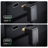 image:imageUGREEN HDMI Cable Right Angle 4K 90 Degree HDMI Cord High Speed Bundle with 2K30Hz Video Capture Card HDMI to USB 30 A and USB C Capture Device 4K Input