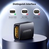 image:imageUGREEN HDMI Cable Right Angle 4K 90 Degree HDMI Cord High Speed Down Angle HDMI 20 Cable Bundle with HDMI Coupler 2 Pack 4K60Hz HDMI Female to Female Adapter HDMI 20 Extender