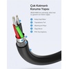 image:imageUGREEN USB 20 Extension Cable Cord A Male to A Female Gold Plated  US103 Model 10313 05m15ft Round Cable BlackBlack