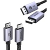 image:imageUGREEN DisplayPort Cable 21 VESA Certified DP20 80Gbps Support 16K60Hz 8K240Hz 4K240Hz HDR Bundle with 8K HDMI 21 Cable 48Gbps 10FT Certified Ultra High Speed HDMI Cord Aluminum