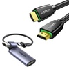 image:imageUGREEN HDMI Cable 4K Braided High Speed HDMI Cord 18Gbps Bundle with Full HD 1080P Capture Card 4K HDMI to USB 20