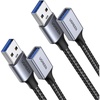 image:imageUGREEN USB to USB Cable Bundle with USB Extension 2 Pack 3 FT 3 FT USB 30 Extender USB Cable Male to Female 5Gbps Data Transfer