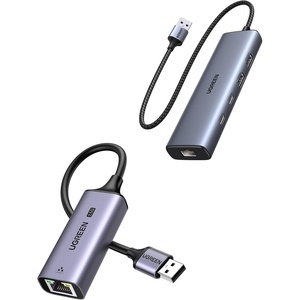 image:imageUGREEN 25Gb USB to Ethernet Adapter Bundle with 5 in 1 USB Hub with Ethernet USB 32 10Gbps