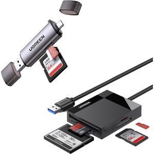 image:imageUGREEN SD Card Reader USB 30 Card Adapter Bundle with Type CUSB 30 OTG Memory Card Reader