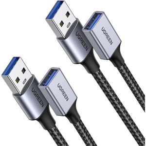 image:imageUGREEN USB to USB Cable Bundle with USB Extension 2 Pack 3 FT 3 FT USB 30 Extender USB Cable Male to Female 5Gbps Data Transfer