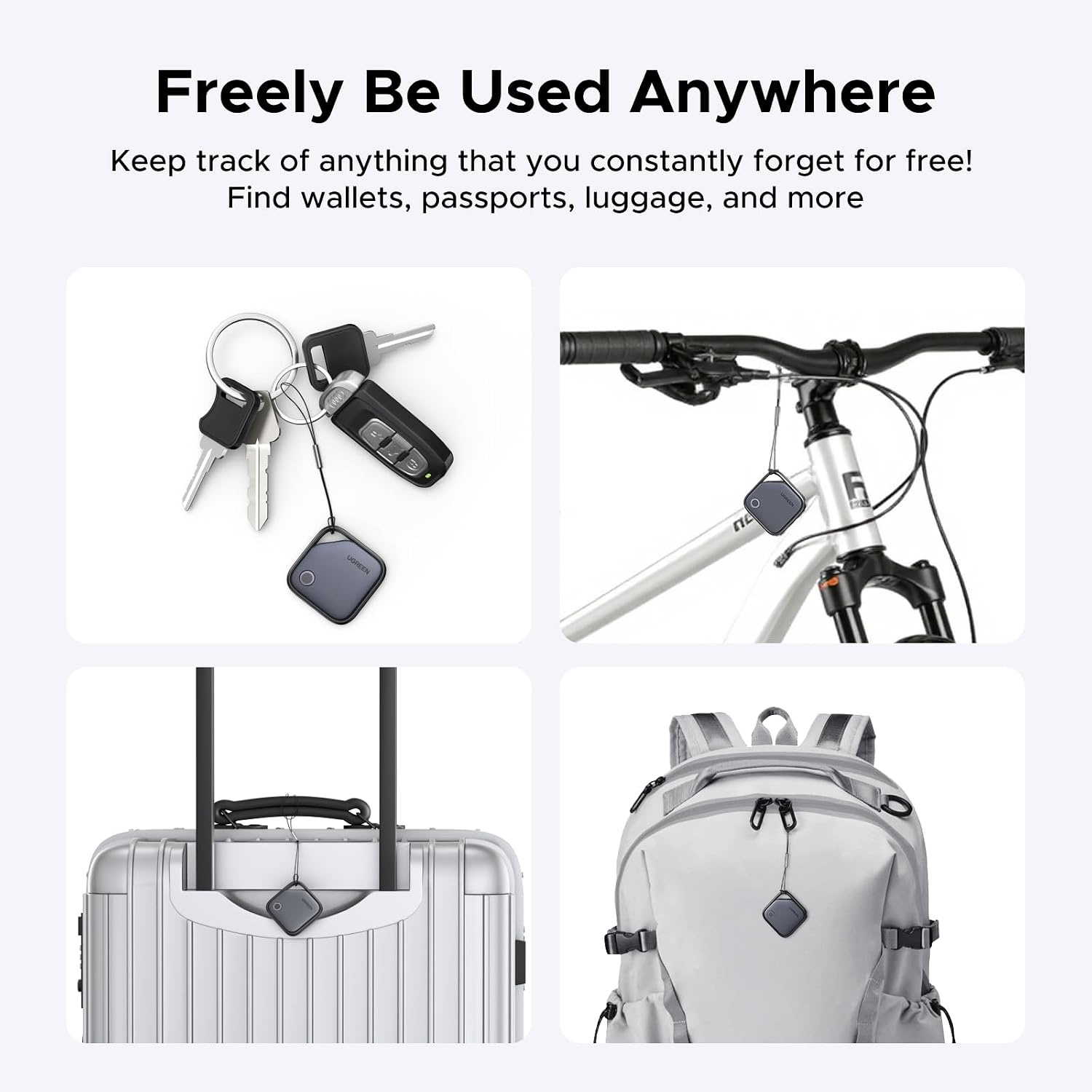 image:imageUGREEN FineTrack Air Tracker Tags iOS Only 8 Pack Key Finder  Bluetooth Tracker 2Year Replaceable Battery Compatible with Apple Find My for Keys Luggage Apple Find My Certifiedsmall