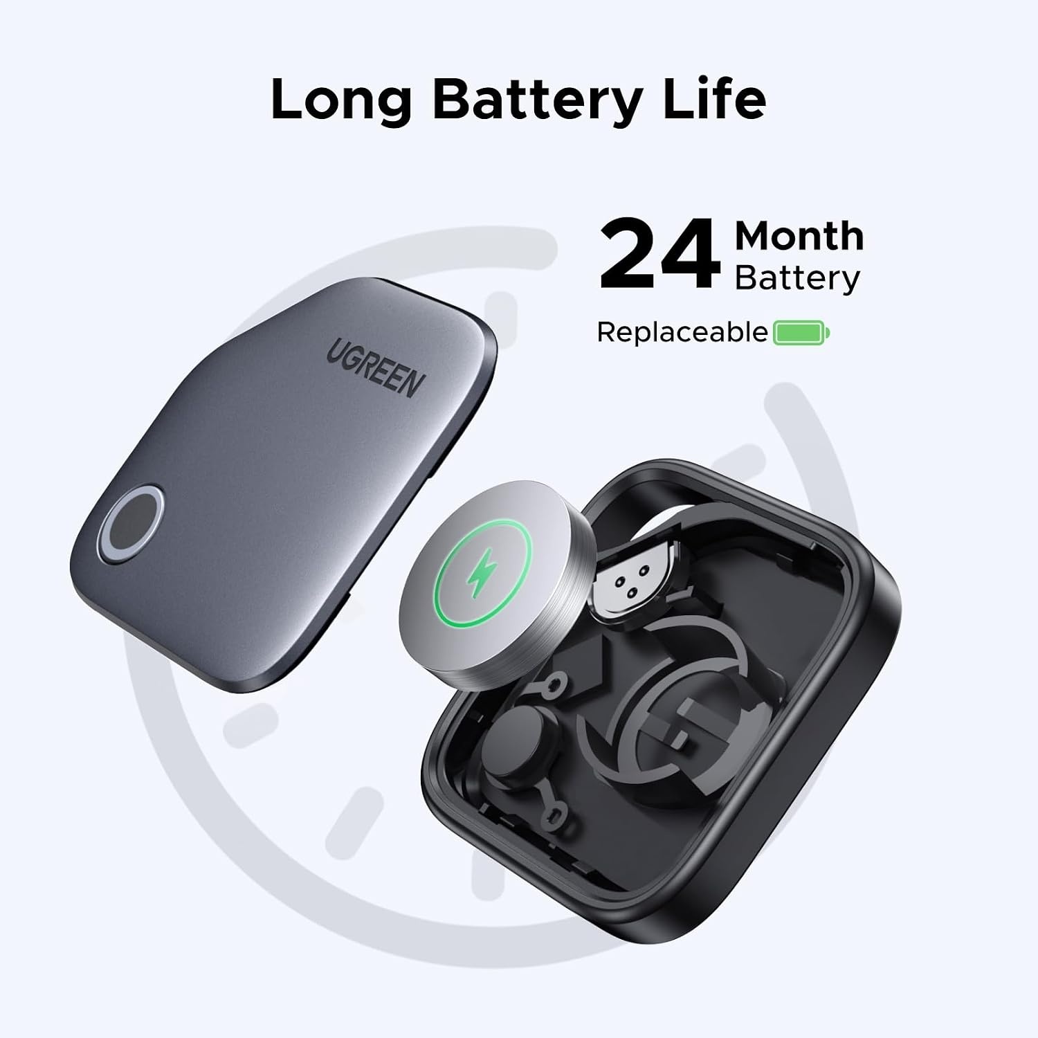 image:imageUGREEN FineTrack Air Tracker Tags iOS Only 8 Pack Key Finder  Bluetooth Tracker 2Year Replaceable Battery Compatible with Apple Find My for Keys Luggage Apple Find My Certifiedsmall