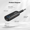 image:imageUGREEN Bluetooth Transmitter Receiver for 2 AirPods or BT Devices Bluetooth Wireless Transmitter for Headphones 35mm Aux Audio Jack Adapter for inFlight TV Car Home Stereo System Pack of 2335in  067in  551in