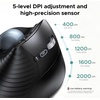 image:imageUGREEN M785DR Wireless Trackball Mouse Bluetooth amp 24G Thumb Control  Rechargeable Precise and smooth tracking 3 Devices Use 4D Scroll Wheel 5 DPI Levels Compatible with PC Mac Windows