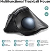 image:imageUGREEN M785DR Wireless Trackball Mouse Bluetooth amp 24G Thumb Control  Rechargeable Precise and smooth tracking 3 Devices Use 4D Scroll Wheel 5 DPI Levels Compatible with PC Mac Windows