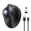 image:imageUGREEN M785DR Wireless Trackball Mouse Bluetooth amp 24G Thumb Control  Rechargeable Precise and smooth tracking 3 Devices Use 4D Scroll Wheel 5 DPI Levels Compatible with PC Mac Windows