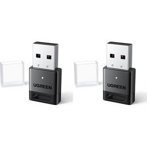 image:imageUGREEN USB Bluetooth Adapter for PC Bluetooth 54 Dongle Receiver EDR amp BLE Plug amp Play Supports Windows 111081 for Desktop Laptop HeadphoneKeyboardMouse SpeakersPrinter Pack of 2Small Pack of 2