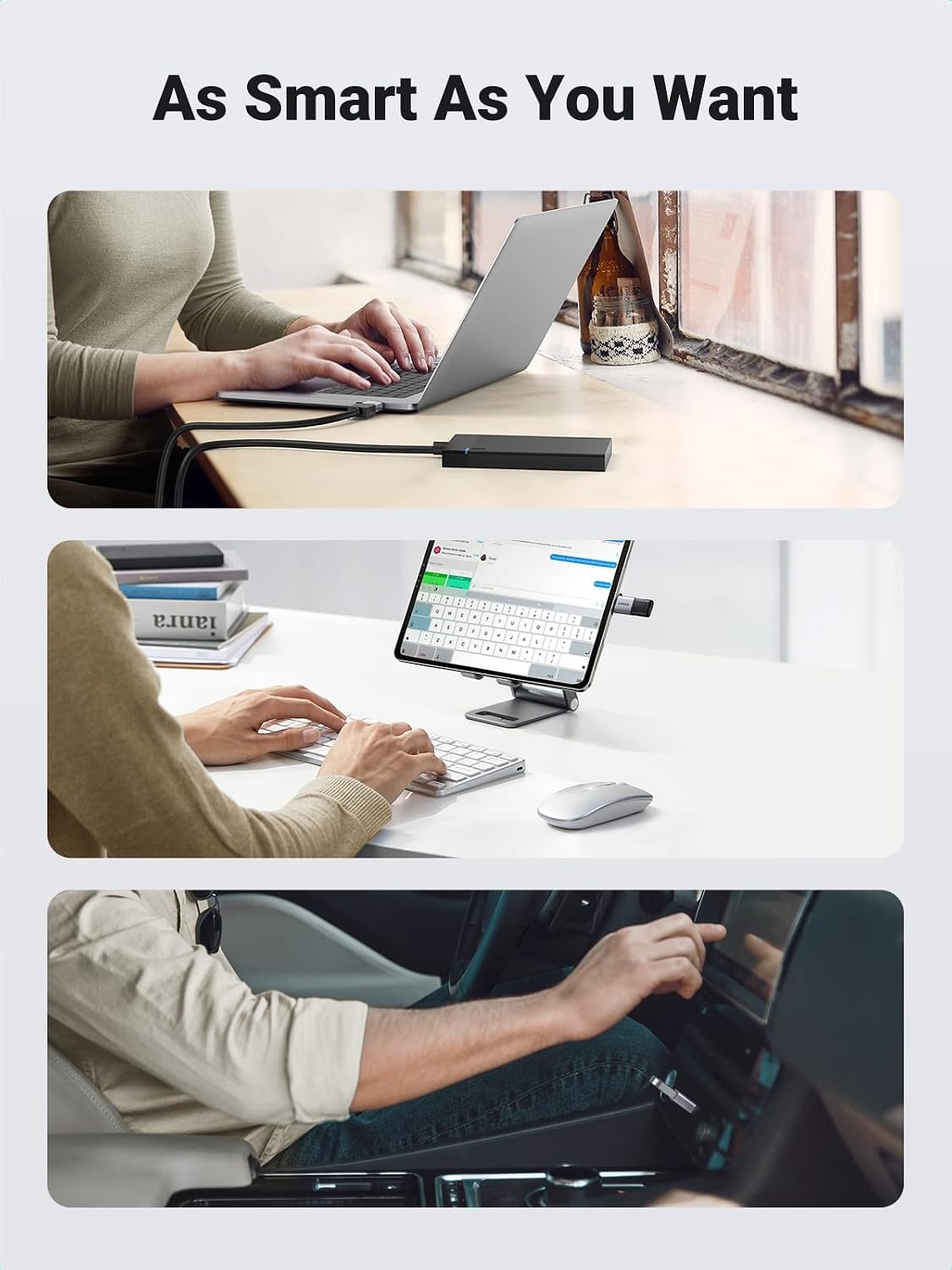 image:imageUGREEN USBC Adapter 2 Pack USBC Male to USB 30 Female Adapter for MacBook Pro iPhone 15 Plus iPad Pro and More TypeC or Thunderbolt 3 Devices
