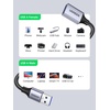 image:imageUGREEN 4 Pack USB Extension Cable 3 FT 3 FT Nylon Braided Extender Compatible with Webcam Camera Phone Hub Mouse Keyboard Printer Hard Drive Headset15 FT