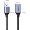 image:imageUGREEN 4 Pack USB Extension Cable 3 FT 3 FT Nylon Braided Extender Compatible with Webcam Camera Phone Hub Mouse Keyboard Printer Hard Drive Headset6 FT