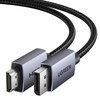 image:imageUGREEN 4K DisplayPort to HDMI Cable 1080P120Hz 16FT  DP 12 to HDMI 14 Alu Braided Cord Support 3D HDR Compatible with Monitor Desktop HDTV Laptop AMD NVIDIA66FT