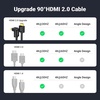 image:imageUGREEN 4K60Hz 90 Degree HDMI 20 Cable Right Angle 33FT Pack of 233FT