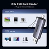 image:imageUGREEN SD Card Reader USB C USB 30 Micro SD Card Reader 2 in 1 Memory Card Reader for MicroSD SDHC SDXC Compatible with PC Computer MacBook Laptop iPad iPhone 17 16 15 ProPro Max Pack of 2291 x 079 x 043 inches Pack of 2