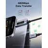 image:imageUGREEN Nexode 240W USBC to USBC Cable with TFT Smart Display 33ft  Tap to rotate longpress off Nylon braided  aluminum 480Mbps sync For iPhone MacBook Galaxy Pixel XPS Switch amp more33FT