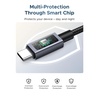 image:imageUGREEN Nexode 240W USBC to USBC Cable with TFT Smart Display 33ft  Tap to rotate longpress off Nylon braided  aluminum 480Mbps sync For iPhone MacBook Galaxy Pixel XPS Switch amp more33FT