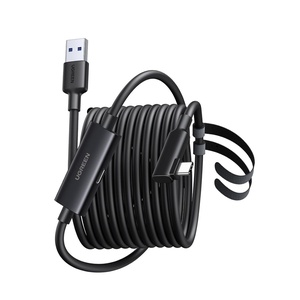 image:imageUGREEN Right Angle USB C Cable 5Gbps VR Link for Quest 33SPro 16ft  18W Right angle cable for comfort For Meta Quest 33SPro PC VR Steam VR iPhone 171615 Galaxy S26