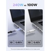 image:imageUGREEN 240W USB C Cable 3Pack Fast Charging for Laptops amp Phones 66FT10FT