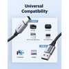 image:imageUGREEN Printer Cable 6 FT USB A to B Nylon Braided USB B CordGrey