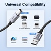 image:imageUGREEN Printer Cable 6 FT USB A to B Nylon Braided USB B CordGrey