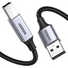 image:imageUGREEN Printer Cable 6 FT USB A to B Nylon Braided USB B CordGrey