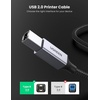 image:imageUGREEN Printer Cable 6 FT USB A to B Nylon Braided USB B CordGrey