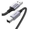 image:imageUGREEN Printer Cable 6 FT USB A to B Nylon Braided USB B CordGrey