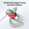 image:imageUGREEN US30470525 USBC to Lightning MFI Cable Alu Case with Nylon Braided 3A PD Fast Charging 2m  SilverSilver