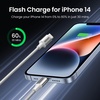 image:imageUGREEN US30470525 USBC to Lightning MFI Cable Alu Case with Nylon Braided 3A PD Fast Charging 2m  SilverSilver
