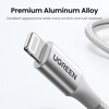 image:imageUGREEN US30470525 USBC to Lightning MFI Cable Alu Case with Nylon Braided 3A PD Fast Charging 2m  SilverSilver